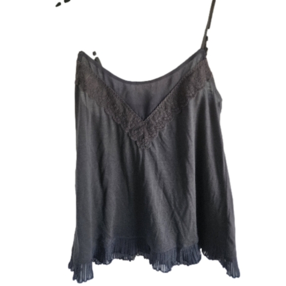 American Eagle Charcoal Gray Feminine Cami with adjustable straps Size Small - Picture 1 of 6